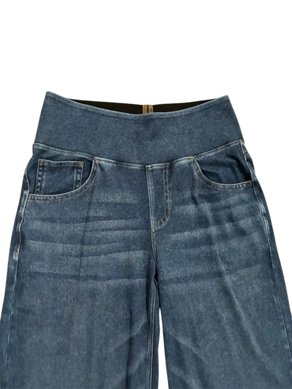 HALARA Jeans Women’s S Blue Flex Denim Wide-Leg High-Rise NEW WITH TAGS! - Picture 5 of 10